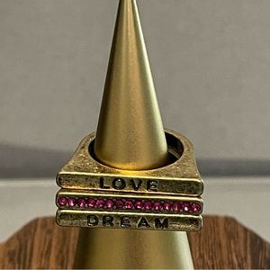 Stackable ring in bronze